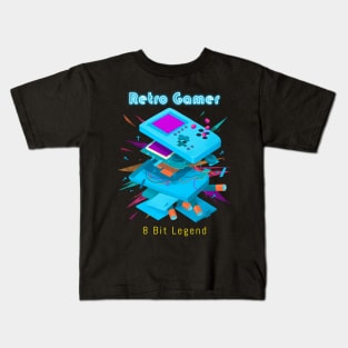 Retro Gamer Logo 11 Kids T-Shirt